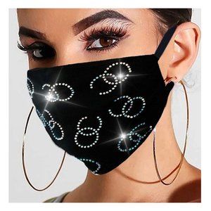 Women's Rhinestone Fashionable Face Mask